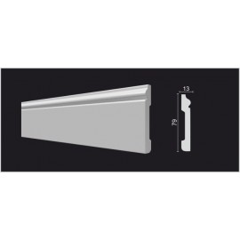 DECOR-DIZAYN  DD005 плинтус напольный дюрополимер 79х13х2000мм DECOR-DIZAYN  DD005 плинтус напольный дюрополимер 79х13х2000мм